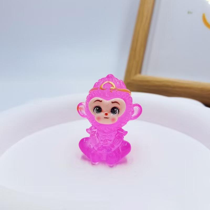Svietiaci 3D Opičí kráľ Sun Wukong DIY Šperkové doplnky Malý darček Prívesok do auta