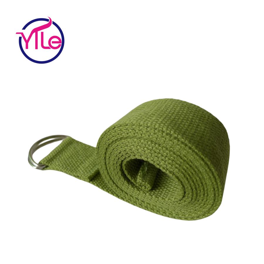 Sport Fitness Workout Gym High Elastic Cotton Custom Label  Yoga Strap for Stretching