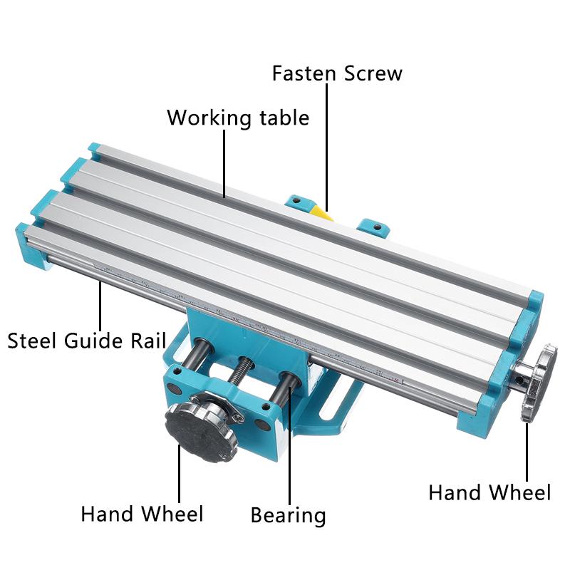 New Multifunction Precision Milling Machine Mini Worktable Drill Vise Fixture Working Table