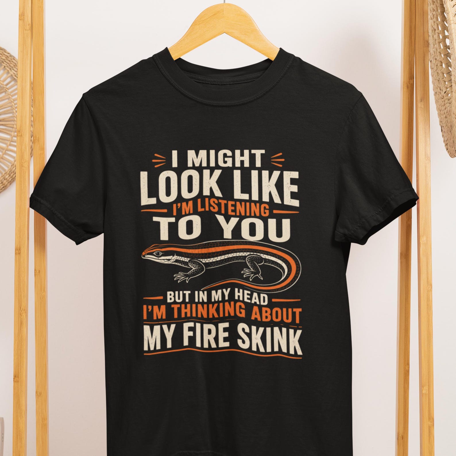 Fire Skink Shirt, Comfort Colors Reptile Lover Tee, Lizard Keeper Apparel 3XL