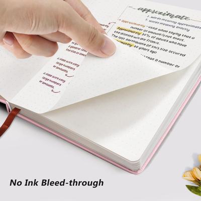 A6 Punktkariertes Notizbuch Schulbedarf Tragbares Tagebuch Mode Bürobedarf Spiralbuch Kinder Weihnachtsgeschenk Punktkariert innen