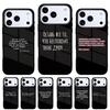 Russian Quote Slogan Letter Phone Case for iPhone 17 Air 16e 15 14 13 Pro Max Back Cover for 12 11 Pro Coque