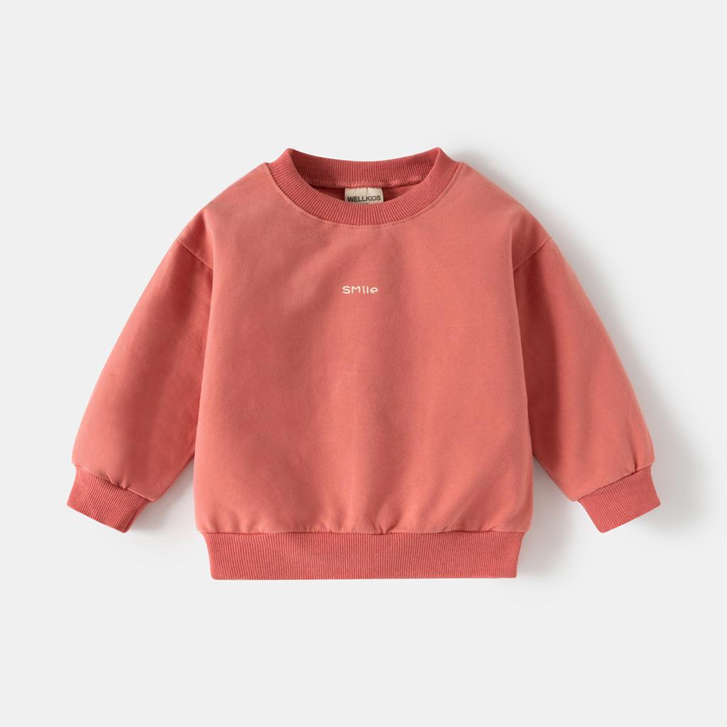 Children's Crew Neck Sweater Autumn New Korean Version of Boys and Girls Sweater Baby Printed Top Children's Clothing