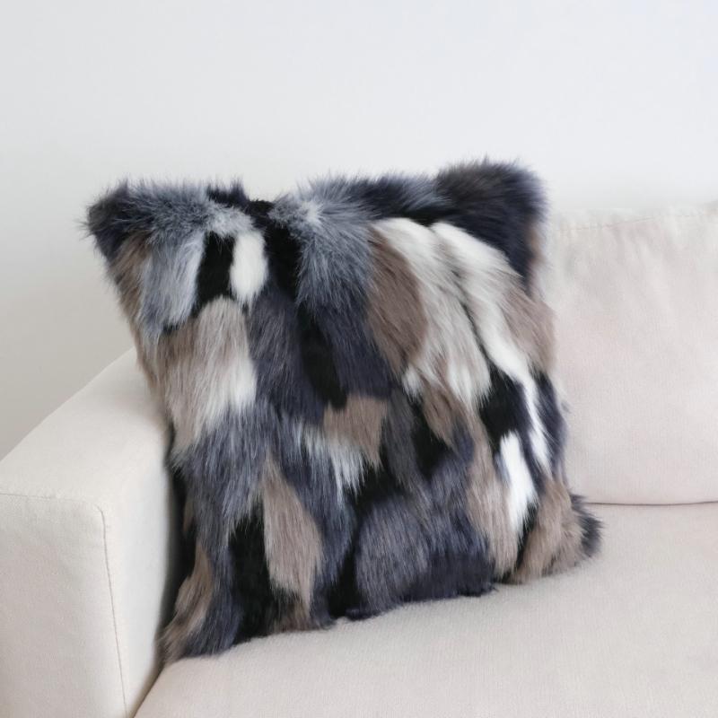 30X50/45X45CM Soft Throw Pillow Cover Light Luxury Plush Waist Cushion Cover Decor Home Decorative Pillowcase