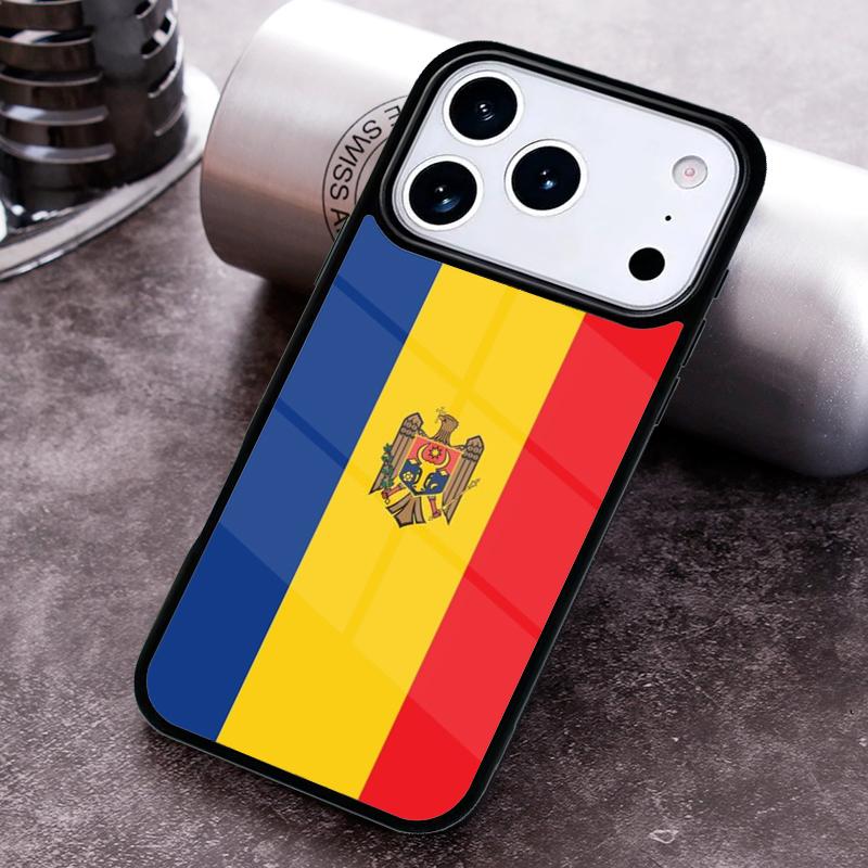 Moldova Flag Moldavians Phone Case for iPhone 17 16 15 Pro Max Air 14 13 12 11 Plus Shockproof Capa Cover