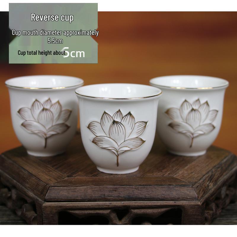 Keramische Opferbecher für Buddha, Guanyin und den Gott des Reichtums - Klein, Perfekt für Weihwasser und zum Anziehen von Reichtum.