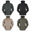 Pánská bunda Outdoor Soft Shell Fleece Větruodolná Vodotěsná Prodyšná A Termální S Kapucí