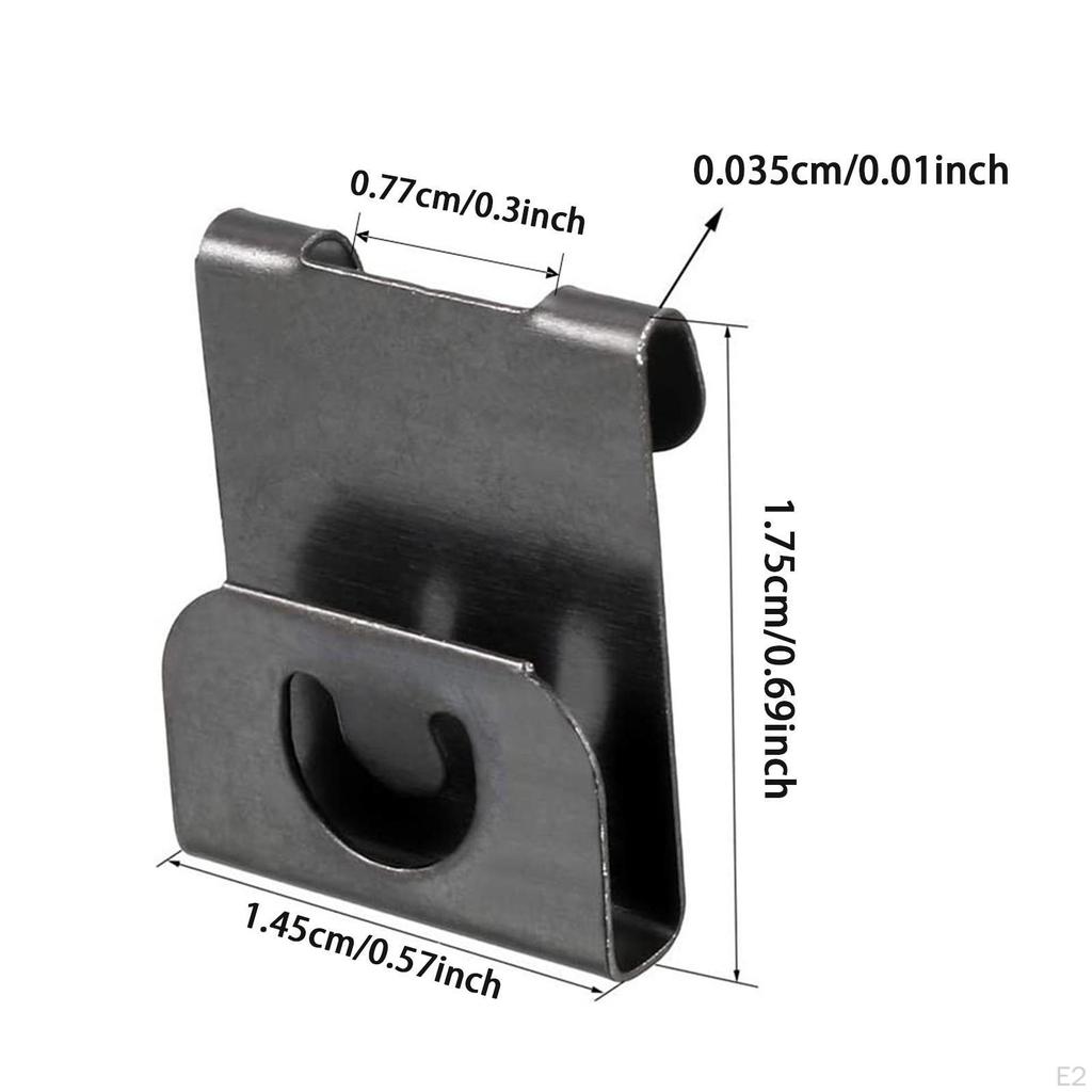 100x Wieszaki do ramek na zdjęcia Bez gwoździ Żelazne okucia Elementy do oprawiania Klipsy Płyta tylna do rękodzieła