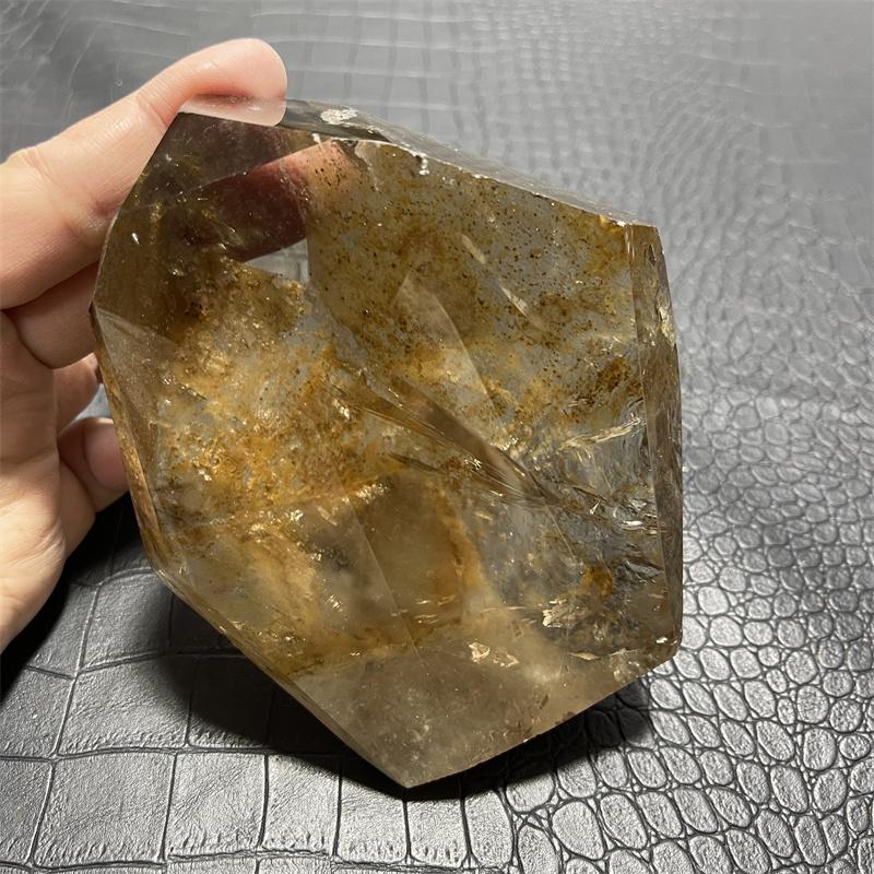 725g Rainbow Clear Lemurian Seed Quartz Natural Point Cluster Crystal Rough Healing