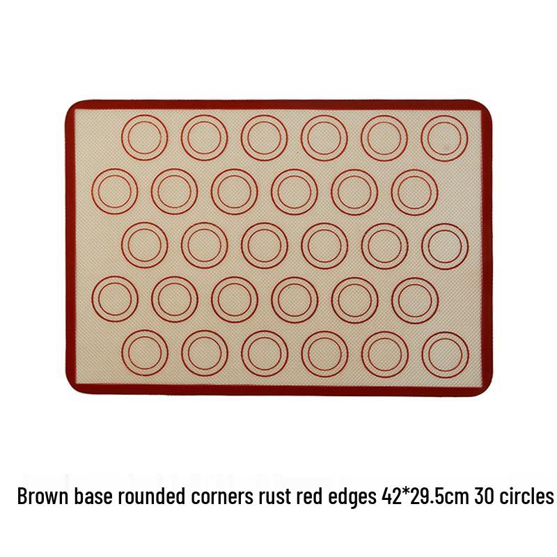 Coffee Silicone Baking Mat: 0.7mm Thick, Heat-Resistant, Platinum Silicone for Baking and Kneading