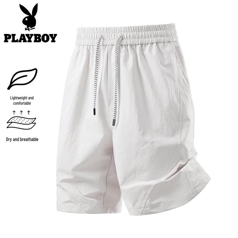 

PLAYBOY Men s Ice Silk Quick-Dry Casual Shorts 2XL
