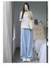 Colorful Polka Dot High Waist Wide Leg Pants for Women - Summer Ice Silk