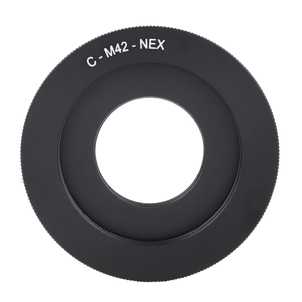 M42 C NEX Black Aluminium Alloy Lens Adapter Ring for M42 C Mount Camera Lens to for Sony NEX Mount Camera