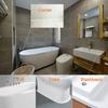 Bandes Imperméables Anti-Moisissures Pour Coin de Mur d'Évier de Cuisine Bande d'Étanchéité en PVC Bande Calfeutrante pour Salle de Bain Baignoire Toilettes Auto-Adhésive