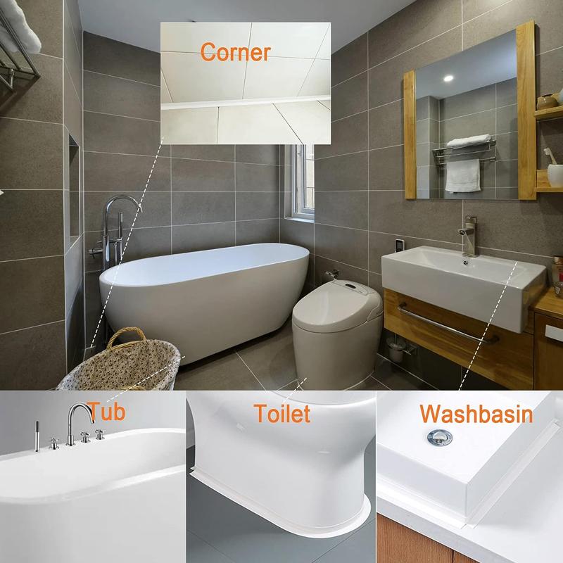 Wodoodporne Taśmy Odporne na Pleśń na Narożniki Ścienne Zlewu Kuchennego Taśma Uszczelniająca PVC Łazienka Wanna Toaleta Taśma do Fugi Samoprzylepna
