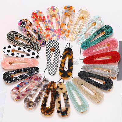 Popular Fashion Acetate Sweet Hairpins Girls Hair Clips Pin Barrette Accessories For Women Lady Hairclip Hairgrip Headwear