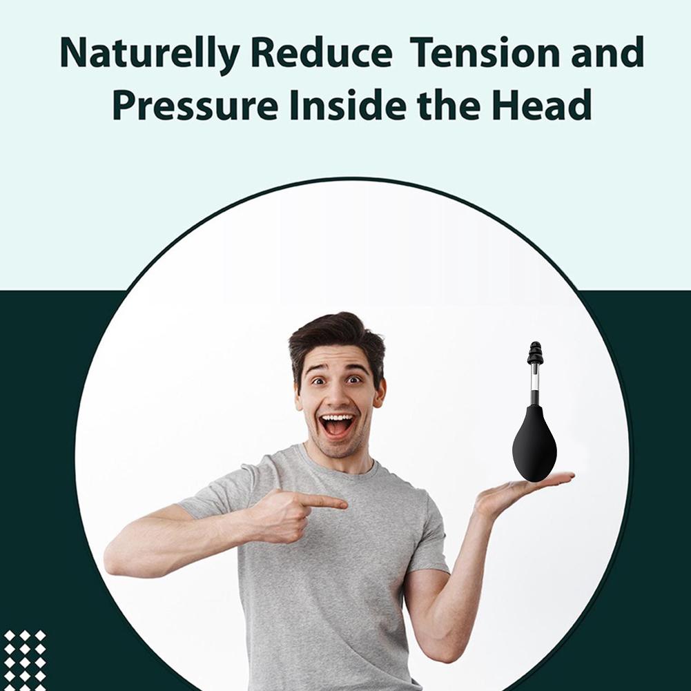 Ear Pressure Relief Suction Device Reduce Tension Ear Pressure Tool Silicone Ear Pressure Adjuster Reduces Tension for Headache