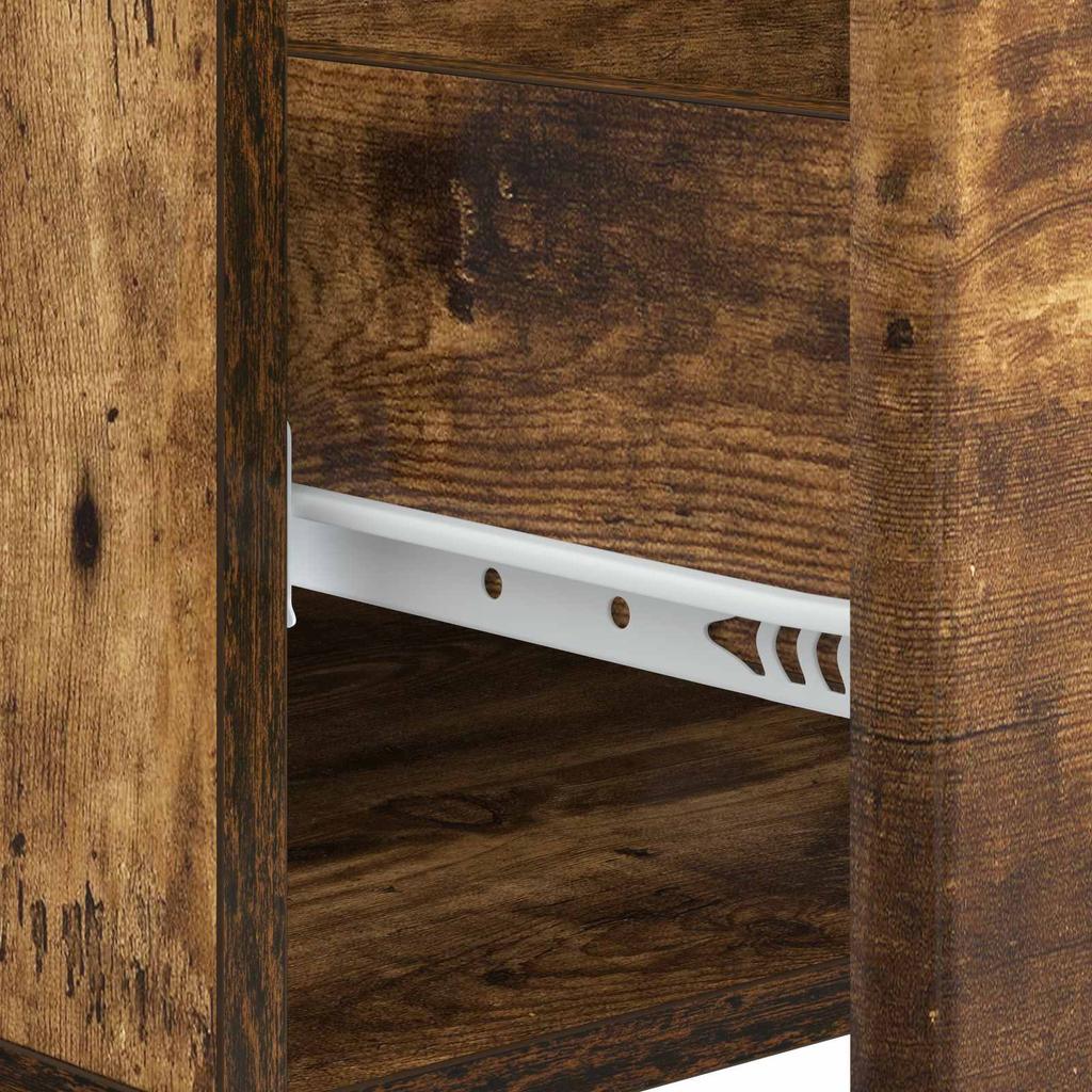 Coffee Table Smoked Oak 49 X 50 X 40 Cm Wood Based Material