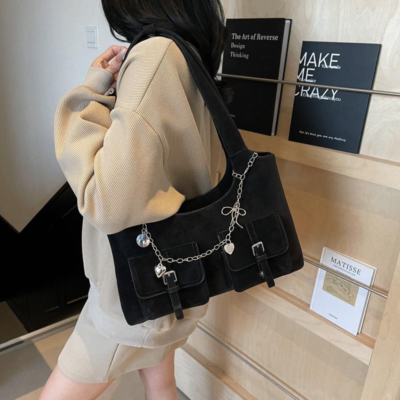 Bags Large-capacity Women's Armpit Bags 2025 New Simple Commuter Bags Korean Version Versatile Shoulder Tote Bags