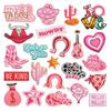 13/22/23/24/25/27 Pcs DIY Patches Multi Embroidery Patterns DIY Patches Set for Clothing Bags Hats Iron-On Self-Adhesive Sewing Repair Patch Family