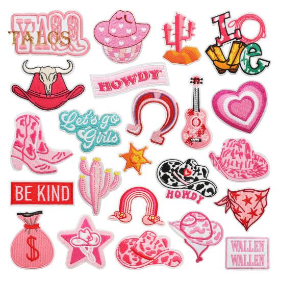 13/22/23/24/25/27 Pcs DIY Patches Multi Embroidery Patterns DIY Patches Set for Clothing Bags Hats Iron-On Self-Adhesive Sewing Repair Patch Family