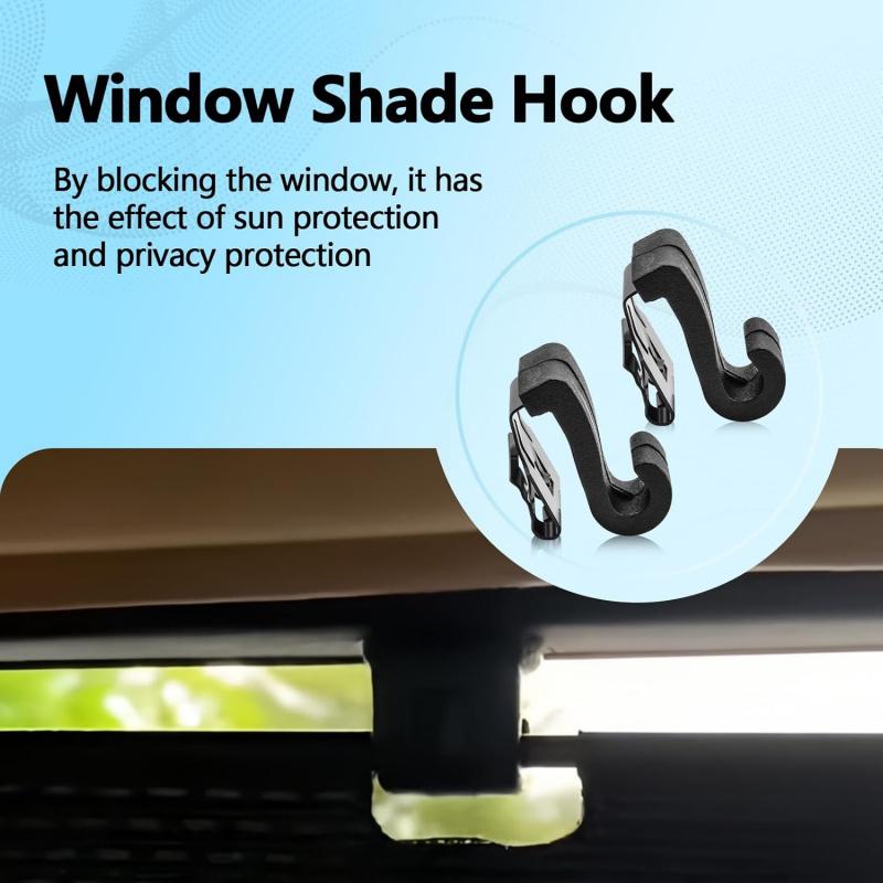 2 Stück Sonnenschutzhaken für Chrysler Pacifica Voyager 2017- Ersetzt 5XR76DX9AA