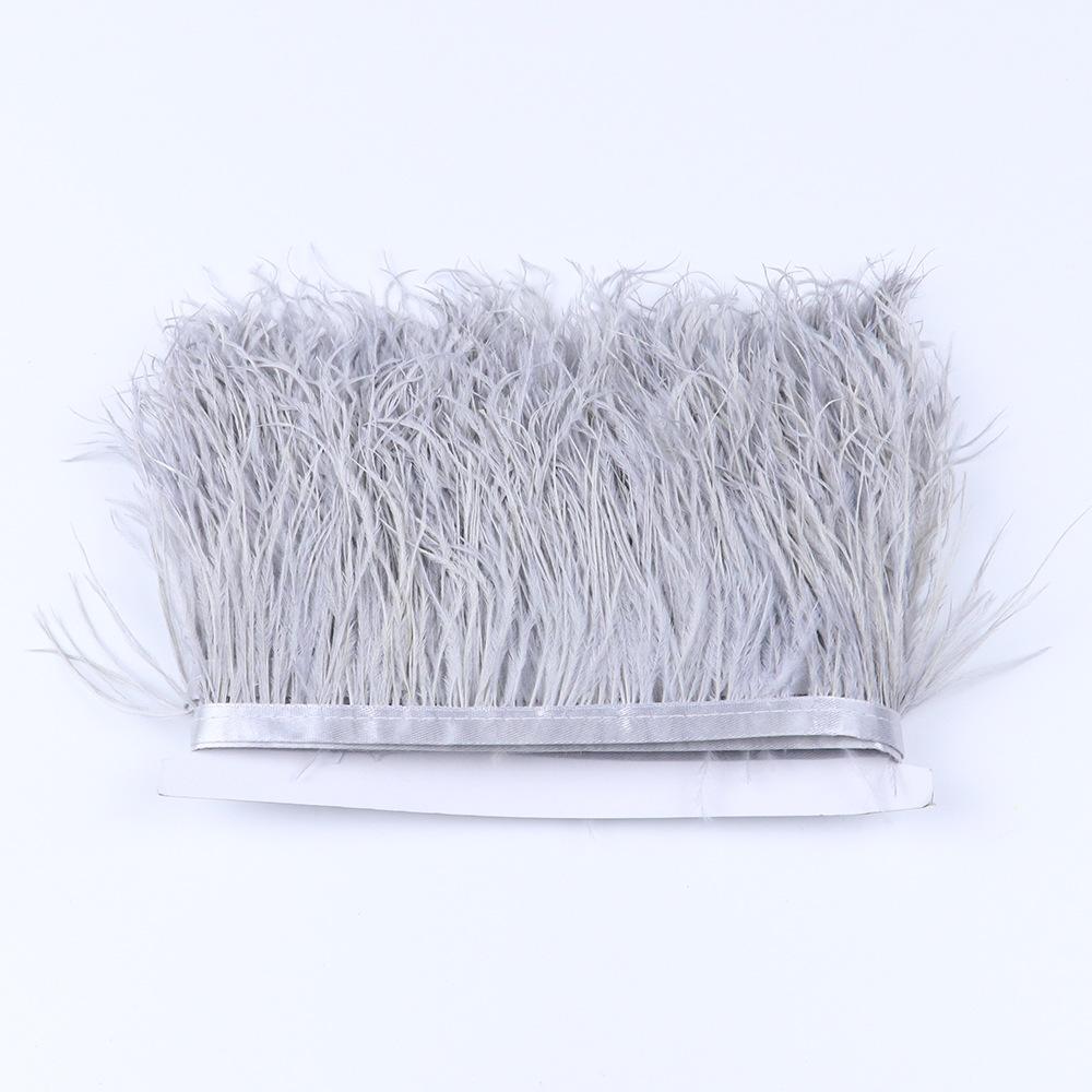 Ostrich Feather Edge 6 -8cm Decorative Wedding Diy Accessories Evening Dress Edge 