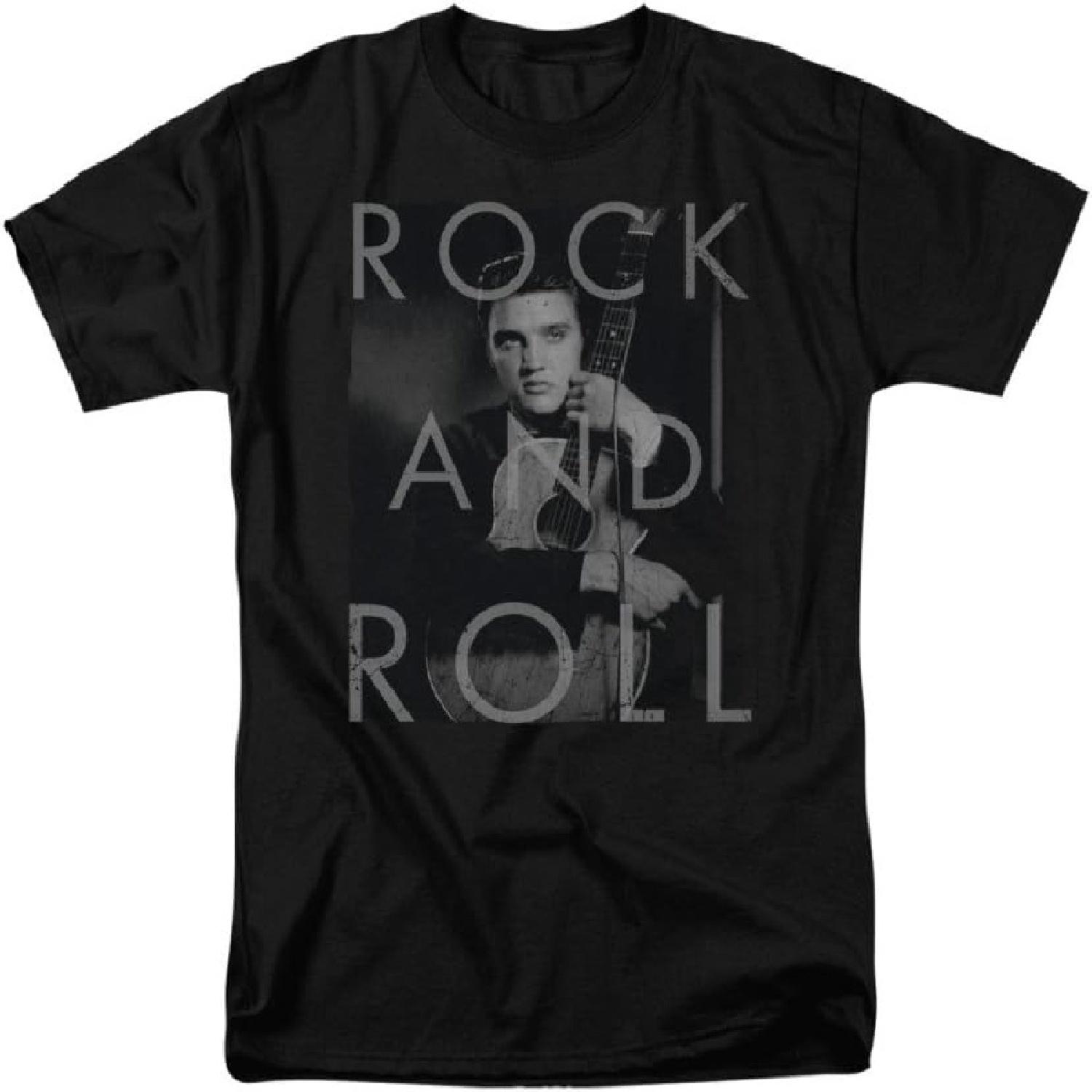 Elvis Presley Rock and Roll Adult T-Shirt S разноцветный
