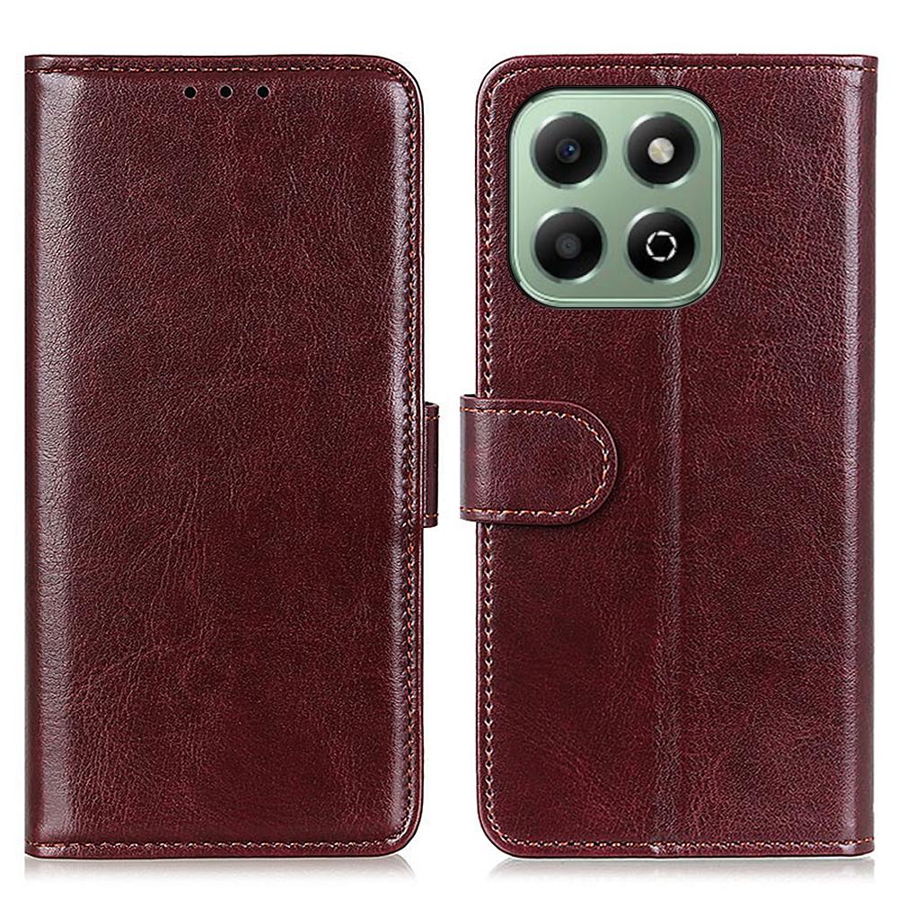 Für Honor X6b 4G Hülle Crazy Horse Textur PU Leder Handy Ständer Hülle