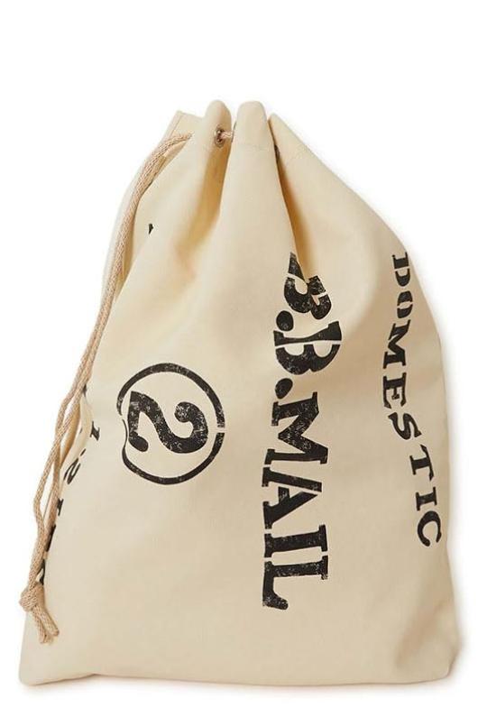 [BLUE BLUE] Hollywood Ranch Market Blue Blue Polyester Canvas B.B.MAIL Laundry Bag, Made in Japan