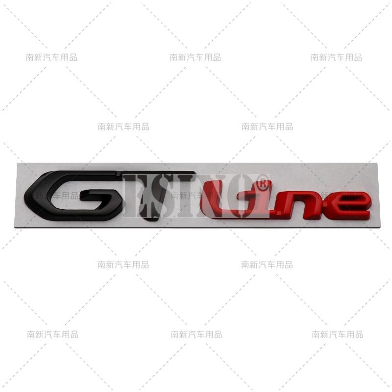 Car GT Line 3D Metal Chrome Zinc Alloy Emblem Car Badge Body Fender Adhesive Emblem for Peugeot GT RCZ 308 508 3008 5008