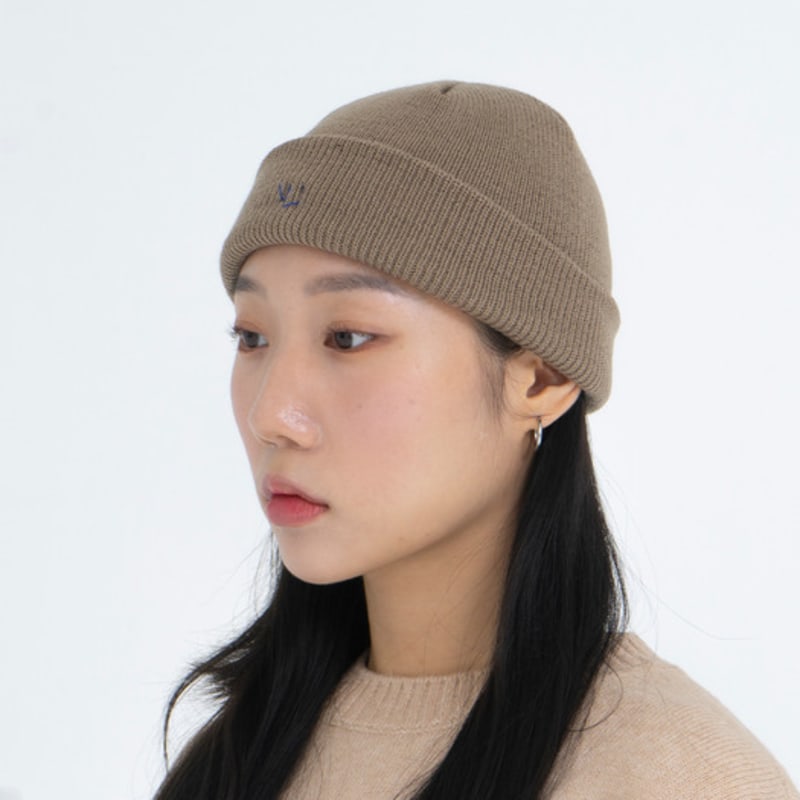 

ODD DOT Stitch Acrylic Beanie_Beige IVORY