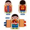 1pc Montessori Busy Board, Wooden Activity Toy for Kids, Learn To Tie Shoelaces Zip Buckle, Early Education Life Skills