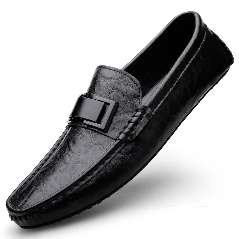 High Quality Male Comfortable Casual Shoe 2024 Hot Sale Men Genuine Leather Driving Shoes New Lightweight Male Outdoor Loafers
