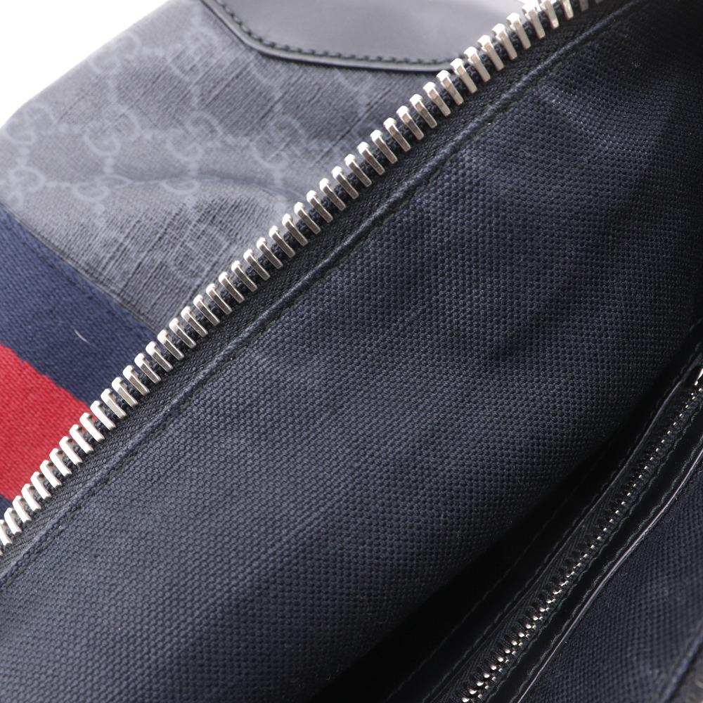 GUCCI Messenger bag Shoulder Bag 474139 black GG Supreme Canvas unisex Used
