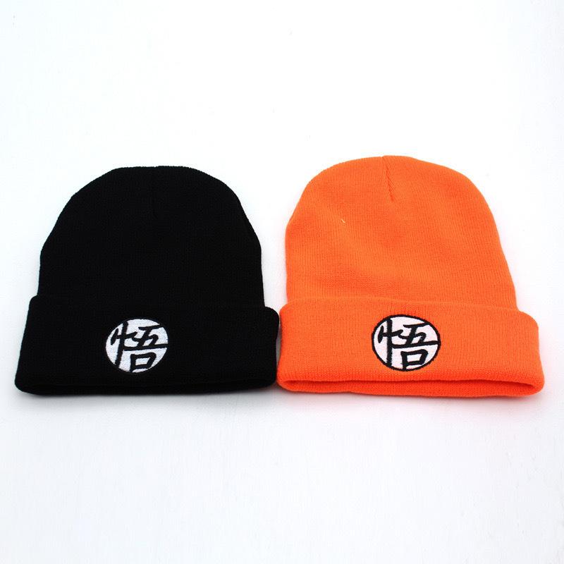 Anime Embroidered Knitted Beanie Hat, Men Women Winter Outdoor Motion Ski Warm Wind-Resistant Beanie Hats