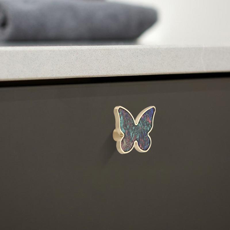 1 Stück Wandregal Schmetterling Türgriffe Dekorative Zinklegierung Einzelne Schrankgriffe Küchenschubladenknöpfe Möbel