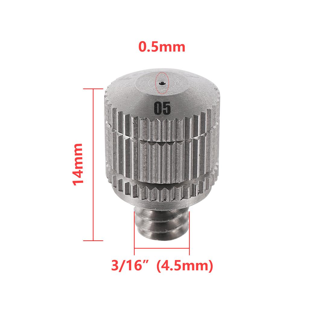 Low Pressure Misting Nozzle 3/4/5-Sites Atomizing Cooling Sprinkler 0.3/0.4/0.5/0.6mm Garden Irrigation Fogging Cooling Sprayer