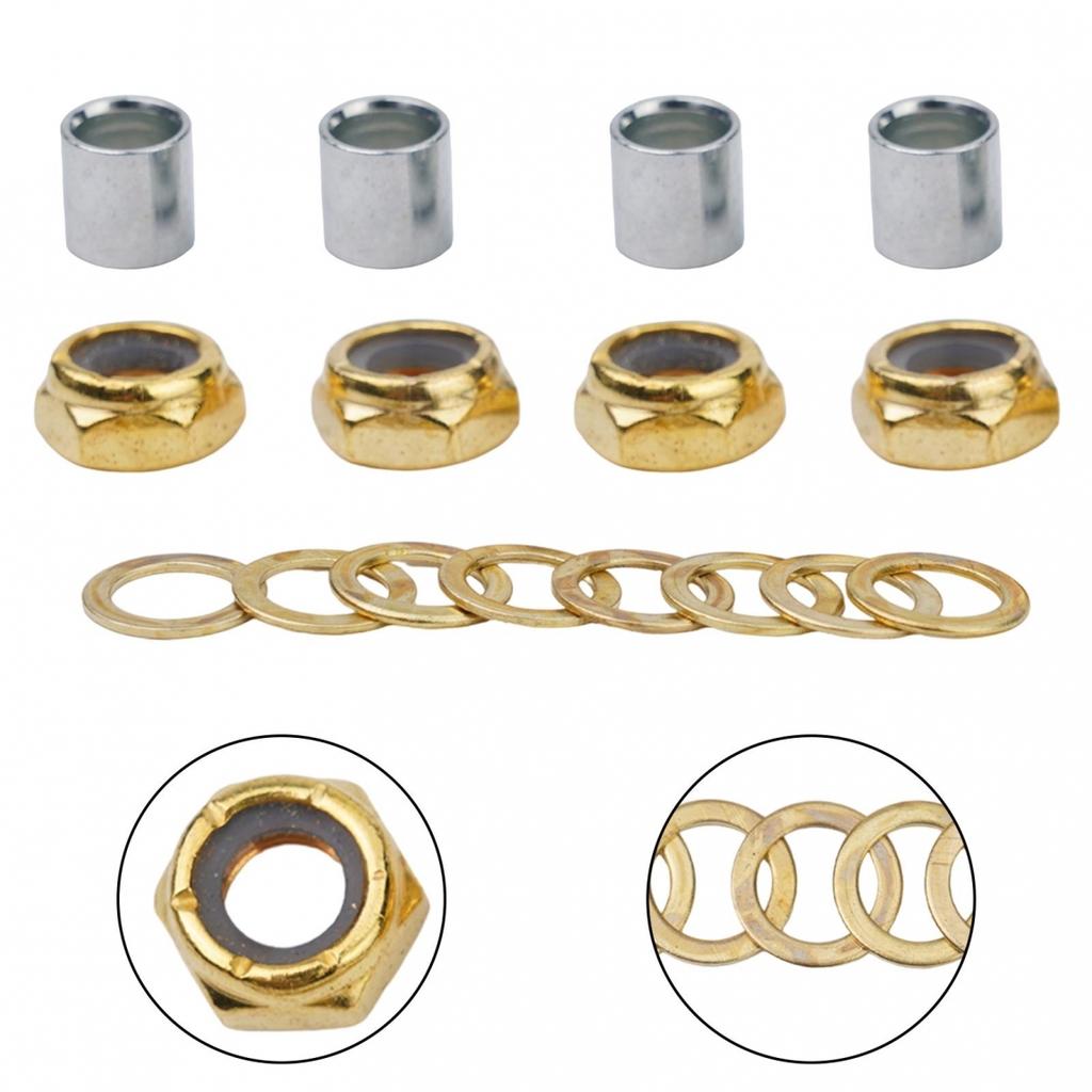 Rebuild Nut Washer Spacer Iron 11*8mm Skateboard Bearing Speed Brand New