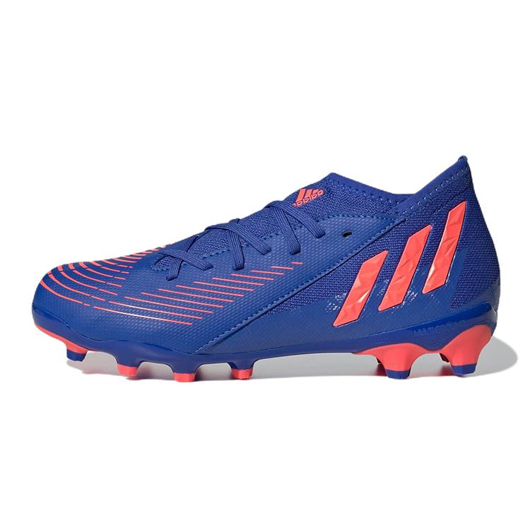 

новые детские футбольные бутсы Adidas Predator Edge.3 с амортизацией, износостойкие, с низким верхом, синие детские 35