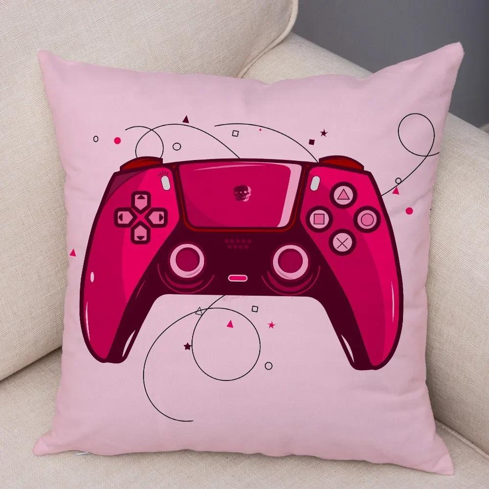 Game Room Decoration  Player Dazzle Handle Series Pillowcase Home  Boys  Bedroom  Cushion Cover Multiple sizes available