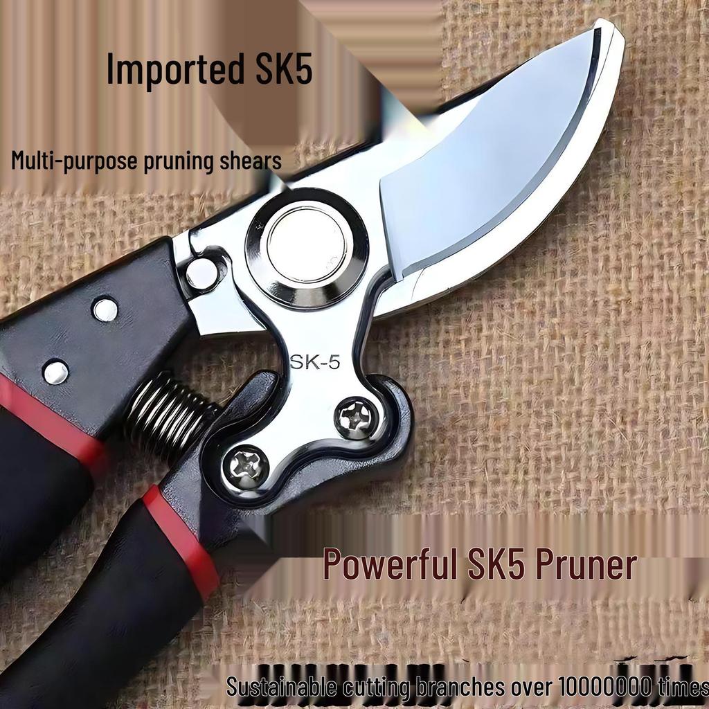Multi-functional SK5 Pruning Shears with Black Blade - Garden, Bonsai, and Thick Branch Cutter