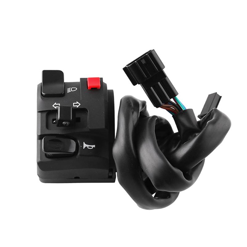 Motorcycles Horn Light Combination Switch Handlebar Controller Motorcycle Shaft Button Turn Signal Fog Light Switch