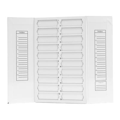 Mikroskop Lamı Tepsisi 20 Yer Karton Katlanabilir Lam Saklama Düzenleyici 8x2.5cm Yuva Boyutu