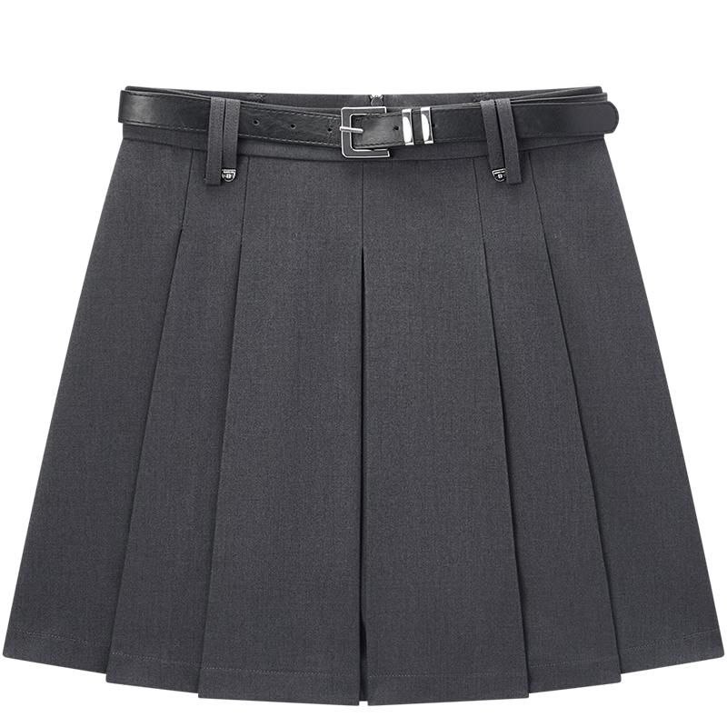 EICHITOO Chic High-Waist Pleated A-Line Skirt