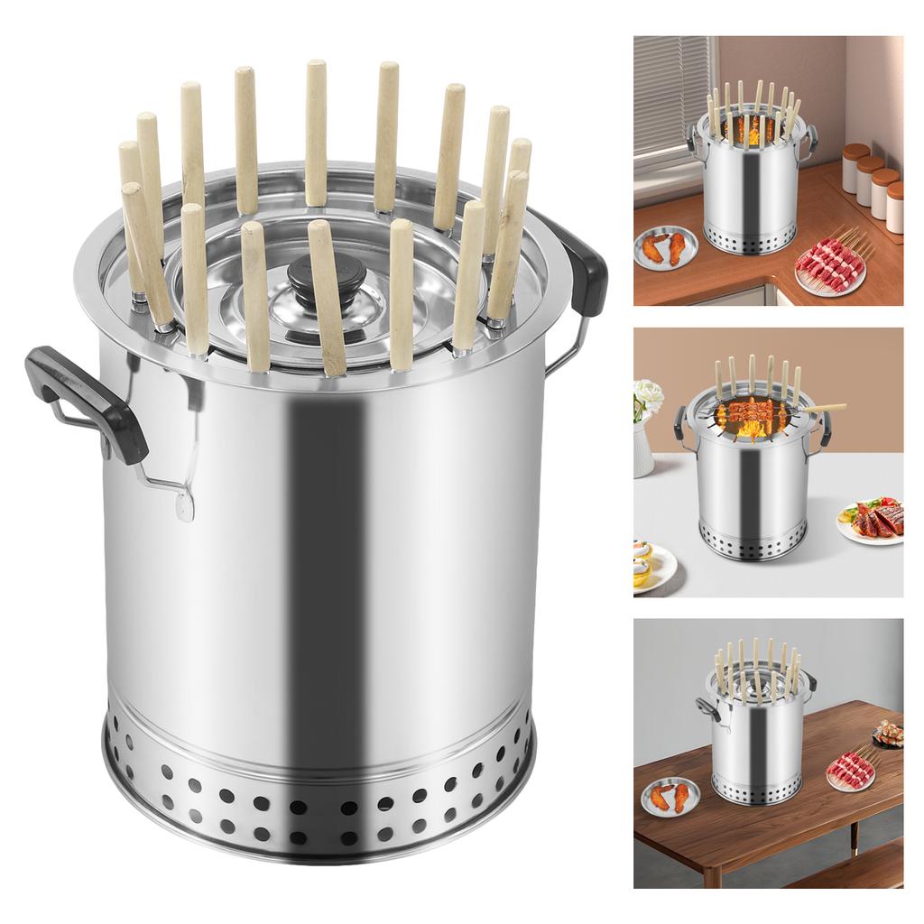 Charcoal Grill, Portable Compact Bbq Charcoal Grill, Portable Charcoal Grill Used In Ventilated Areas Both Indoors And Outdoors