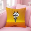 TD Cartoon Game The Battle CatsC Cushion Cover Pillow Case Soft Skin Friendly Fabric  Concealed Zipper
