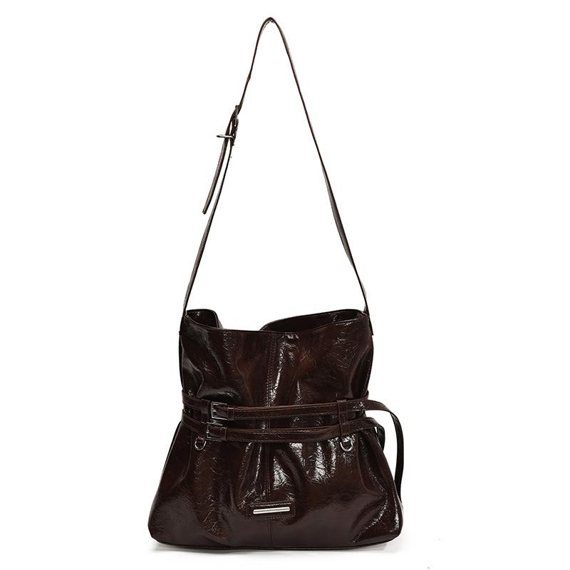 Fashion Underarm Pleated Bag Women's Autumn New Fashion Travel Oblique Span Bag Casual Shoulder Bag Women