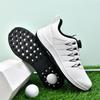 Golf Shoes Men's Sports Shoes Waterproof and Non-slip Sole Breathable Lace-up Fixed Nail Outdoor Sneakers
