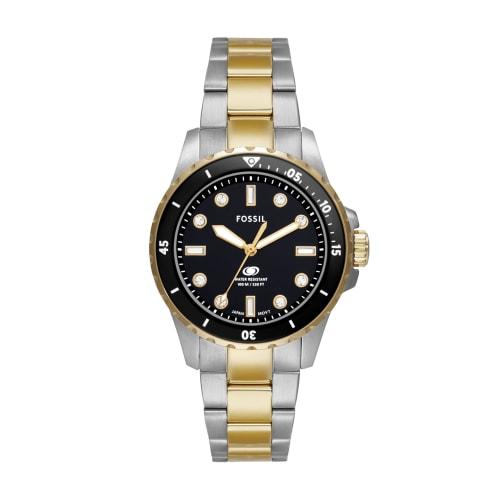 

Fossil Blue Dive ES5349 Women s Watch, Silver & Gold